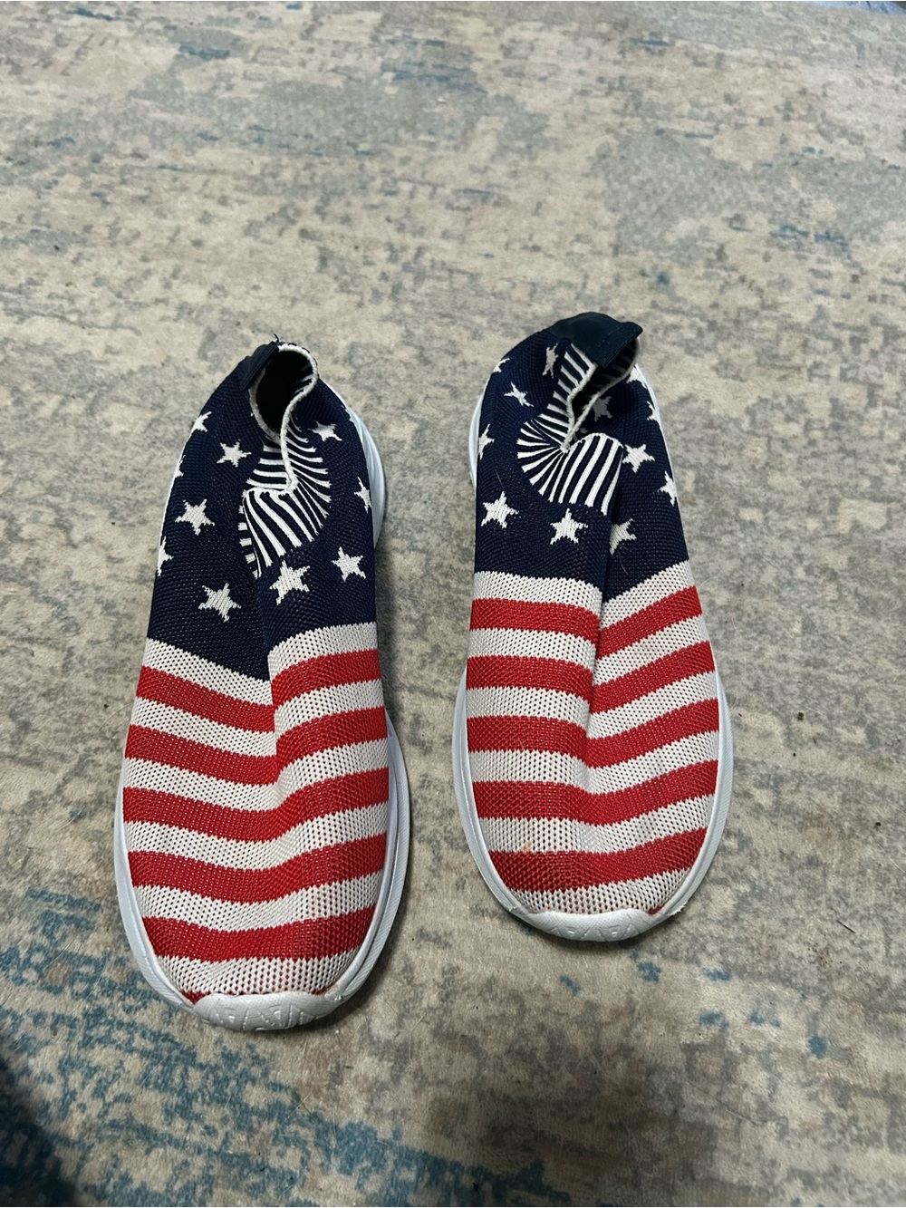 Slip-On Sneakers in American flag